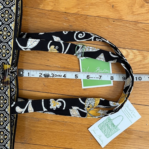Vera Bradley NWT Small Tic Tac Tote Handbag Purse Mini Tote in Yellow Bird - Picture 6 of 10